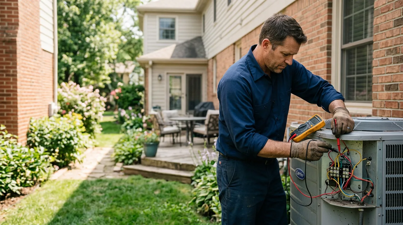 HVAC technician working near Concord, VA